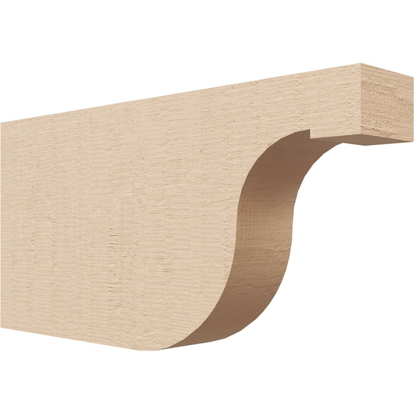 Ekena Millwork 2in. W x 6in. H x 12in. L Del Monte Woodgrain TimberThane Rafter Tail, Primed Tan RFTUR02X06X12DELRCPR - main